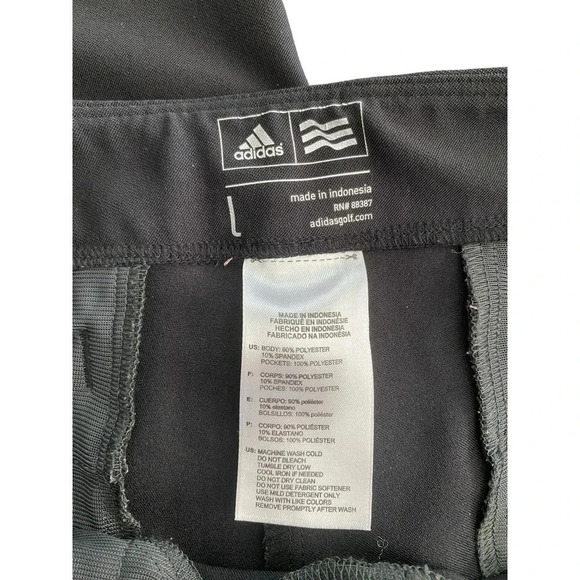 Adidas Men's Black Straight Leg Medium Wash Capri Pant Size Large - Picture 2 of 4